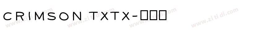 crimson txtx字体转换